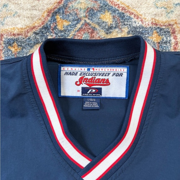 Vintage MLB Cleveland Indians Spellout Light Jacket Large - Picture 3 of 7